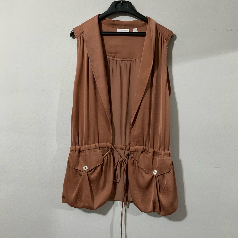 Brown baggy vest